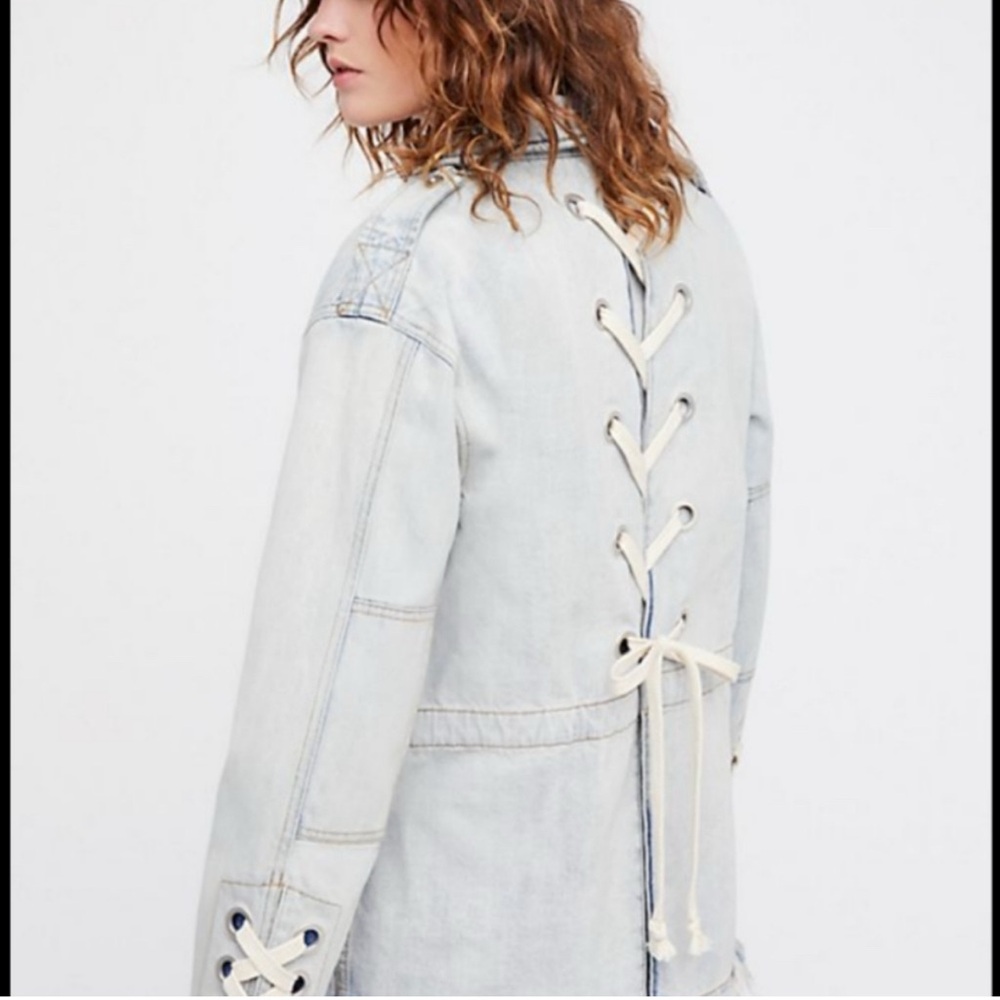 Free People Light blue Denim Jacket - Picture 2 of 6